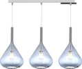 Sospensione-Contemp-Rett-Kona-Metallo-Cromo-Vetro-Blu-3-Luci-E27