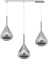 Sospensione-Contemp-Rett-Kona-Metallo-Cromo-Vetro-Fumè-3-Luci-E27