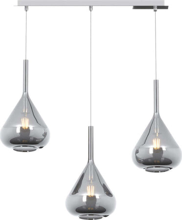 Sospensione-Contemp-Rett-Kona-Metallo-Cromo-Vetro-Fumè-3-Luci-E27