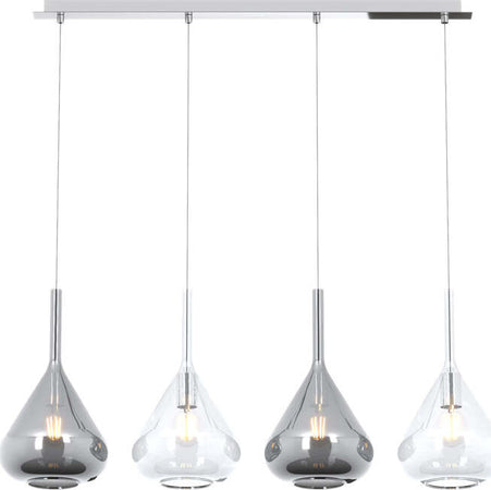 Sospensione-Contemp-Rett-Kona-Metallo-Cromo-Vetro-Trasparente-Fumè-4-Luci-E27