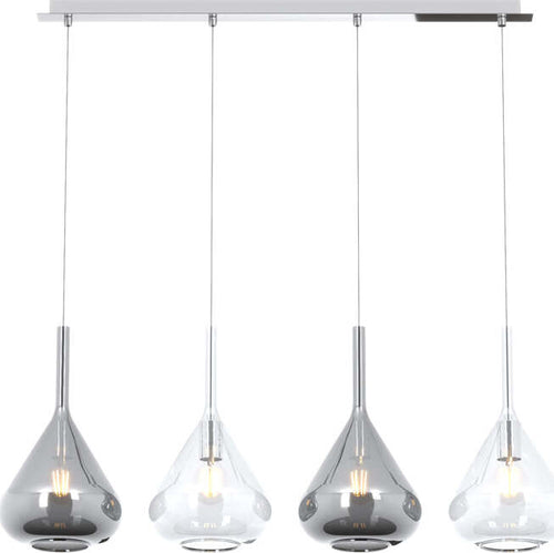 Sospensione-Contemp-Rett-Kona-Metallo-Cromo-Vetro-Trasparente-Fumè-4-Luci-E27