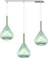 Sospensione-Contemp-Rett-Kona-Metallo-Cromo-Vetro-Verde-3-Luci-E27