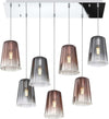 Sospensione-Contemp.-Rett.-Shaded-Metallo-Cromo-Vetro-Rame-E-Cromo-7-Luci-E27