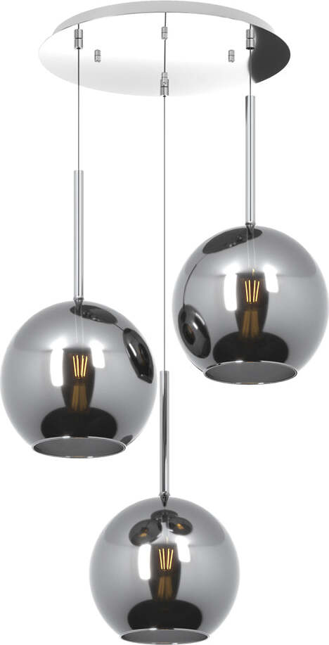 Sospensione-Contemp.-Rosone-Tondo-Future-Met.-Cromo-Vetro-Cromo-3-Luci-E27-D52Cm