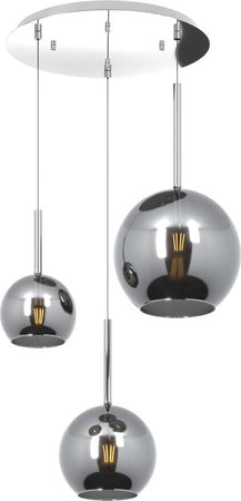 Sospensione-Contemp.-Rosone-Tondo-Future-Metallo-Cromo-Vetro-Cromo-3-Luci-E27