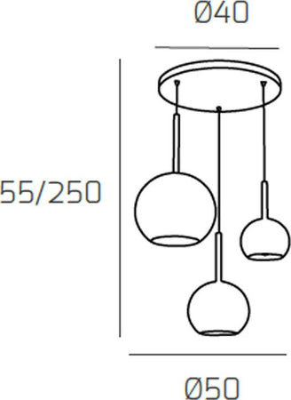 Sospensione-Contemp.-Rosone-Tondo-Future-Metallo-Cromo-Vetro-Cromo-3-Luci-E27