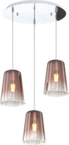 Sospensione-Contemp.-Rosone-Tondo-Shaded-Metallo-Cromo-Vetro-Rame-3-Luci-E27