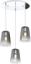 Sospensione-Contemp.-Rosone-Tondo-Shaded-Metallo-E-Vetro-Cromo-3-Luci-E27