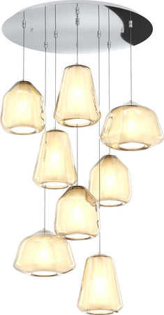Sospensione-Contemp-Tonda-Double-Skin-Metallo-Cromo-Vetro-Mix-Ambra-8-Luci-E27