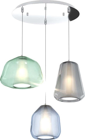 Sospensione-Contemp-Tonda-Double-Skin-Metallo-Cromo-Vetro-Mix-Multicolor-3-Luci