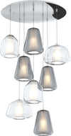 Sospensione-Contemp-Tonda-Double-Skin-Metallo-Cromo-Vetro-Mix-Trasp-Fumè-8-Luci