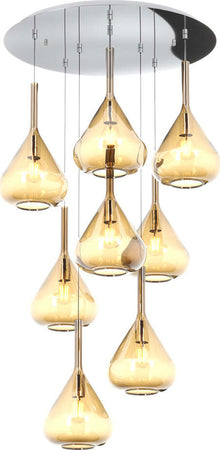 Sospensione-Contemp-Tonda-Kona-Metallo-Cromo-Vetro-Ambra-8-Luci-E27