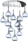 Sospensione-Contemp-Tonda-Kona-Metallo-Cromo-Vetro-Blu-12-Luci-E27