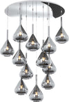 Sospensione-Contemp-Tonda-Kona-Metallo-Cromo-Vetro-Fumè-12-Luci-E27