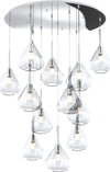 Sospensione-Contemp-Tonda-Kona-Metallo-Cromo-Vetro-Trasparente-12-Luci-E27