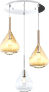 Sospensione-Contemp-Tonda-Kona-Metallo-Cromo-Vetro-Trasparente-Ambra-3-Luci-E27
