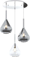 Sospensione-Contemp-Tonda-Kona-Metallo-Cromo-Vetro-Trasparente-Fumè-3-Luci-E27