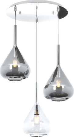 Sospensione-Contemp-Tonda-Kona-Metallo-Cromo-Vetro-Trasparente-Fumè-3-Luci-E27