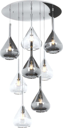 Sospensione-Contemp-Tonda-Kona-Metallo-Cromo-Vetro-Trasparente-Fumè-8-Luci-E27