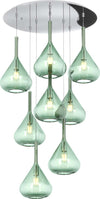 Sospensione-Contemp-Tonda-Kona-Metallo-Cromo-Vetro-Verde-8-Luci-E27