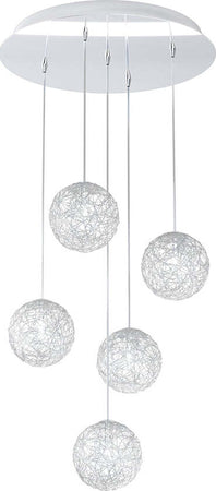 Sospensione-Contemp-Willow-Metallo-Cromo-Diffusore-Alluminio-5-Luci-G9