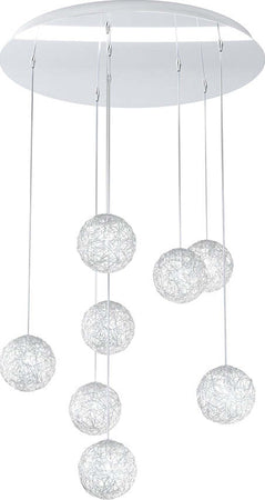 Sospensione-Contemp-Willow-Metallo-Cromo-Diffusore-Alluminio-8-Luci-G9