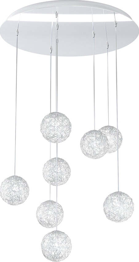 Sospensione-Contemp-Willow-Metallo-Cromo-Diffusore-Alluminio-8-Luci-G9