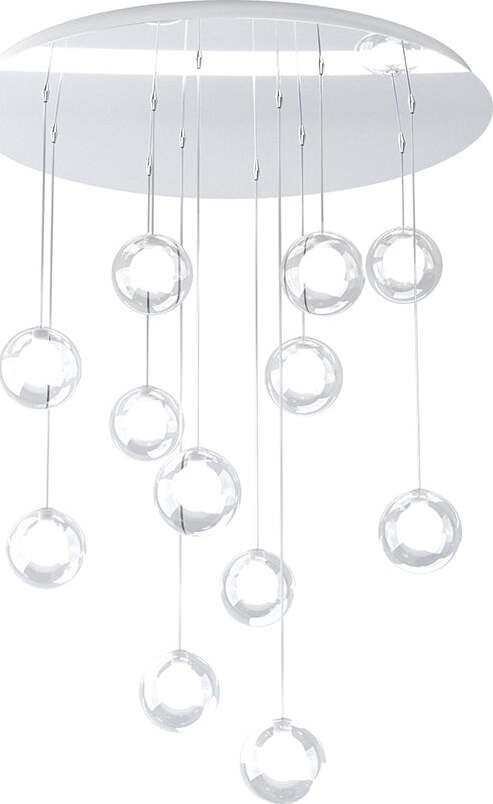 Sospensione-Contemp-Willow-Metallo-Cromo-Vetro-Bianco-Satitano-12-Luci-G9