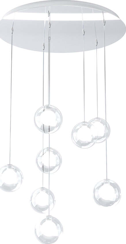 Sospensione-Contemp-Willow-Metallo-Cromo-Vetro-Bianco-Satitano-8-Luci-G9