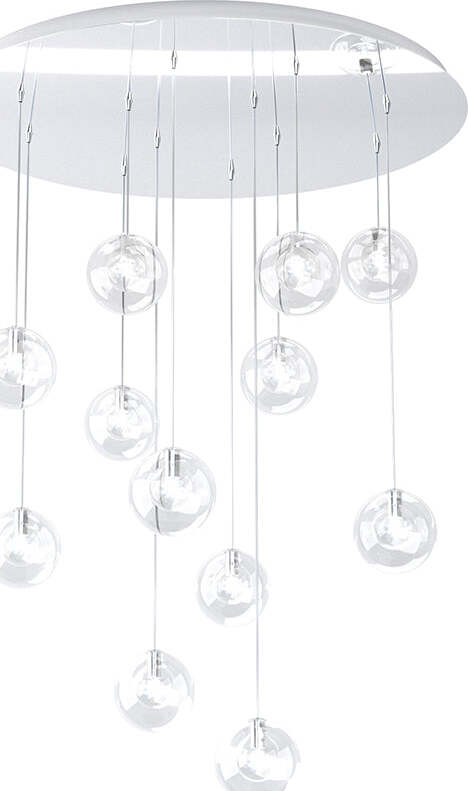 Sospensione-Contemp-Willow-Metallo-Cromo-Vetro-Trasparente-12-Luci-G9