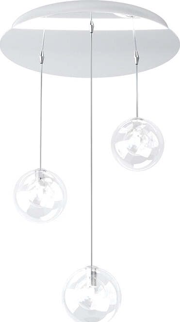 Sospensione-Contemp-Willow-Metallo-Cromo-Vetro-Trasparente-3-Luci-G9