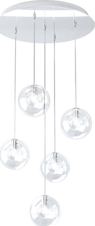 Sospensione-Contemp-Willow-Metallo-Cromo-Vetro-Trasparente-5-Luci-G9