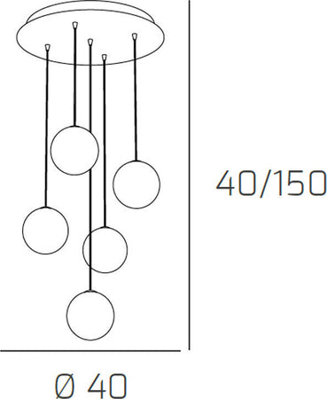 Sospensione-Contemp-Willow-Metallo-Cromo-Vetro-Trasparente-5-Luci-G9