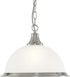 Sospensione-Contemporanea-Americano-Acciaio-Argento-Vetro-1-Luce-E27