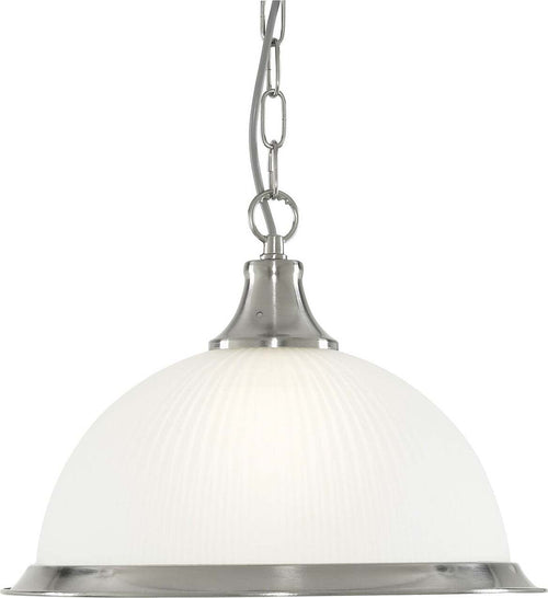 Sospensione-Contemporanea-Americano-Acciaio-Argento-Vetro-1-Luce-E27