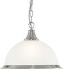 Sospensione-Contemporanea-Americano-Acciaio-Argento-Vetro-1-Luce-E27