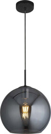 Sospensione-Contemporanea-Amsterdam-Acciaio-Nero-Vetro-Fumè-1-Luce-E27