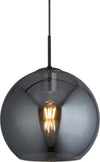 Sospensione-Contemporanea-Amsterdam-Acciaio-Nero-Vetro-Fumè-1-Luce-E27