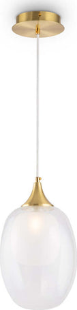 Sospensione-Contemporanea-Aura-Struttura-Metallo-Ottone-1-Luce-Diffusore-Vetro