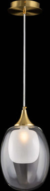 Sospensione-Contemporanea-Aura-Struttura-Metallo-Ottone-1-Luce-Diffusore-Vetro