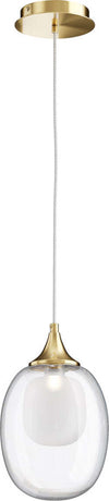 Sospensione-Contemporanea-Aura-Struttura-Metallo-Ottone-1-Luce-Diffusore-Vetro