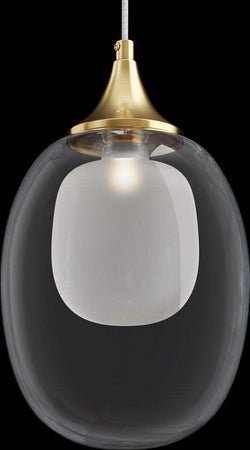 Sospensione-Contemporanea-Aura-Struttura-Metallo-Ottone-1-Luce-Diffusore-Vetro