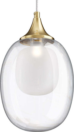 Sospensione-Contemporanea-Aura-Struttura-Metallo-Ottone-1-Luce-Diffusore-Vetro