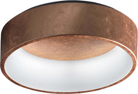 Sospensione-Contemporanea-Aurora-Metallo-Foglia-Rame-Led-27W
