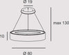 Sospensione-Contemporanea-Aurora-Metallo-Magenta-Led-96W