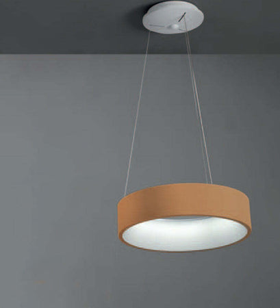 Sospensione-Contemporanea-Aurora-Metallo-Rame-Opaco-Led-27W