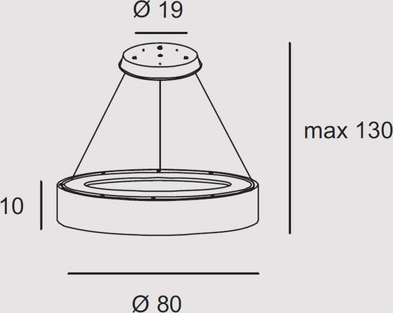 Sospensione-Contemporanea-Aurora-Metallo-Rame-Opaco-Led-96W