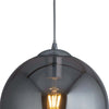 Sospensione-Contemporanea-Balls-Acciaio-Cromo-Vetro-Fumè-1-Luce-E27-D30Cm