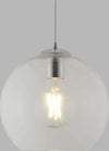 Sospensione-Contemporanea-Balls-Acciaio-Cromo-Vetro-Trasparente-1-Luce-E27-D25Cm
