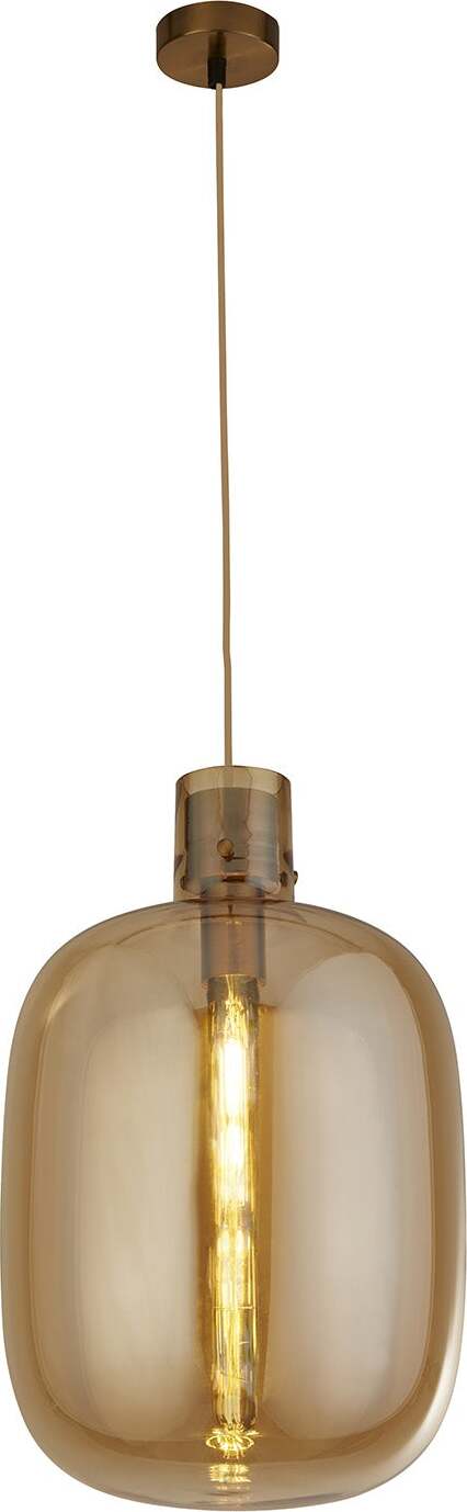Sospensione-Contemporanea-Barile-Acciaio-Ottone-Vetro-1-Luce-E27